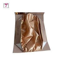 Boîtes rigides pour perruques MUYANG avec doublure en satin et ruban, logo personnalisé, emballage d'accessoires de mode haut de gamme