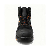 Bottes de sécurité industrielles imperméables en cuir Litai avec embout en acier, semelle composite antidérapante, protection contre les risques électriques et antistatiques