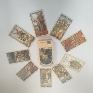 Carta campione gratuito di tarocchi di intrattenimento personalizzato all'ingrosso carta stampato80 carte di carta tarocchi mazzi di carte - Product Image 1