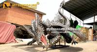 Mon Dino FAW006, grande sculpture de dragon volant, modèle de dragon interactif pour les attractions