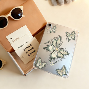 Funda adecuada para Apple iPad de 11 pulgadas, nueva carcasa transparente con diseño de mariposa, funda protectora a prueba de golpes para tableta - Product Image 3