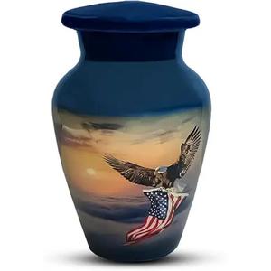 Handcrafted <b>Large</b> Adult Cremation <b>Urn</b> Memorial Funeral Decorative Burial Vase for Human Ashes from Indian Exporter - Product Image 6