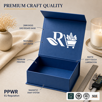 Boîtes rigides de luxe CRD en papier, pliables, avec fermeture magnétique, doublure en éponge, pelliculage mat, logo personnalisé pour parfums et bijoux haut de gamme