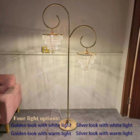 Lustre de sol en cristal pour cérémonie, Lumières de mariage en cristal, Accessoires de décoration, Lumières de chemin de mariage, Décorations lumineuses de mariage luxueuses