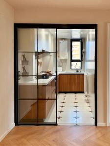 Gabinetes <span class=keywords><strong>de</strong></span> <span class=keywords><strong>Cocina</strong></span> Modulares Modernos <span class=keywords><strong>de</strong></span> Madera Sólida Ecológica con Vidrio para Apartamentos y Villas, Personalizables con Tablero <span class=keywords><strong>de</strong></span> Melamina - Product Image 2