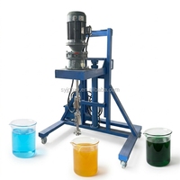 Mélangeur dispersant électrique haute vitesse 5,5 kW pour IBC, capacité 1000 L, moteur, mélange de peintures chimiques, construction en acier au carbone
