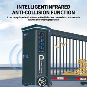 Portão Telescópico Automático Retrátil de Alumínio Industrial para Uso em Armazém e Hospital com Controle Remoto - Product Image 1