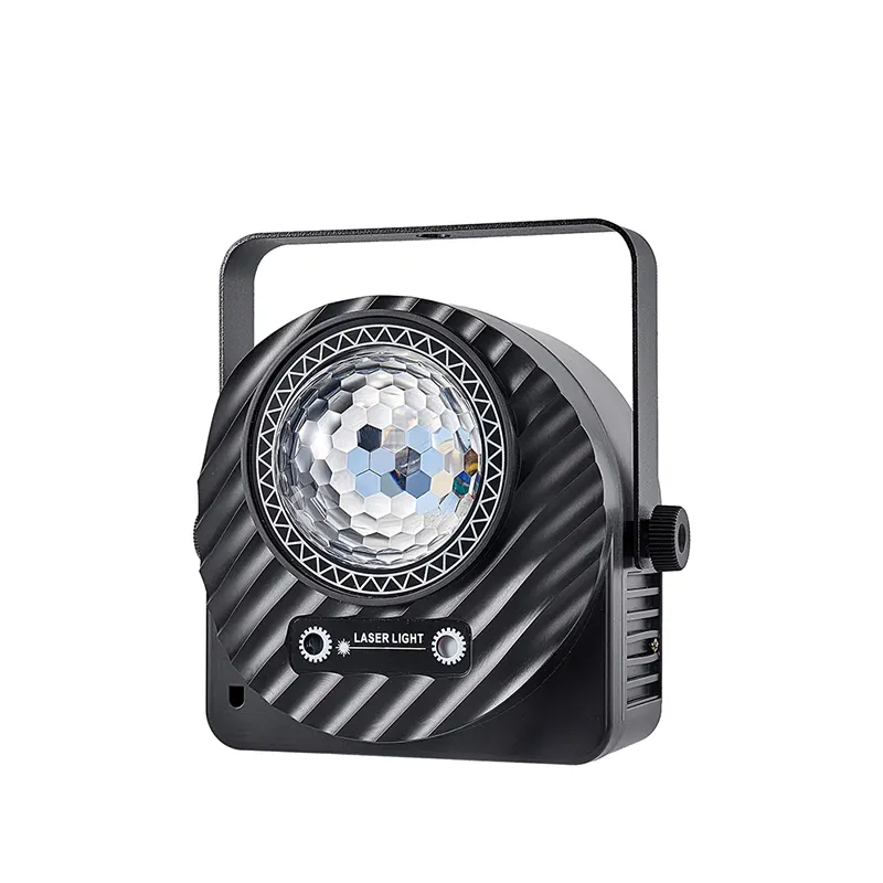 3-in-1-Muster Party Strahllicht Disco-Ball LED-Muster Licht DMX 512 fernbedienung DJ-Lichter