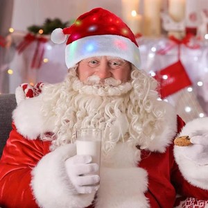 LED <strong>Christmas</strong> <strong>Hats</strong> Light up Caps Santa Claus <strong>Hat</strong> Snowman Elk Xmas <strong>Hat</strong> for Adult Kids New Year Festive Holiday Party Supplies - Product Image 2