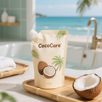 Sachet Doypack personnalisé imprimé 250ML 500ML 1L pour lessive, shampoing, savon liquide pour les mains, recharge avec bec verseur