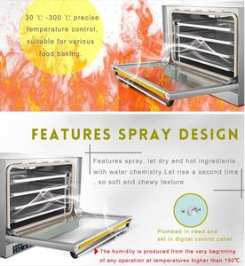 Kommerzieller Bäckerei ofen 4 Tabletts Arbeits platte Elektrischer Backdampf-Konvektion sofen für Brot kuchen kekse - Product Image 4