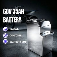 Batterie lithium haute performance 16S7P 60V 35AH avec coque métallique et BMS ANT pour moto tout-terrain électrique EM-5 In10, mise à niveau pour moto tout-terrain