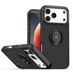 Pour <span class=keywords><strong>IPhone</strong></span> 17 Air Case givré antichoc 360 support étui de téléphone portable <span class=keywords><strong>voiture</strong></span> couverture arrière magnétique pour IPhones 17 16 15 14 13 - Product Image 1