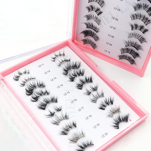 <span class=keywords><strong>Faux</strong></span> <span class=keywords><strong>Cils</strong></span> Imperméables Faits à la Main en Gros Sans Eyeliner Précisément Encollés Auto-Adhésifs Bande Transparente <span class=keywords><strong>Demi</strong></span>-<span class=keywords><strong>Cils</strong></span> - Product Image 2