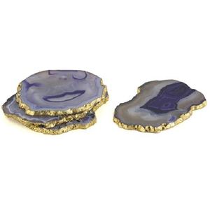 Agate Stone Look Stone <b>Gold</b> Coaster / Mats & Pads - Product Image 4