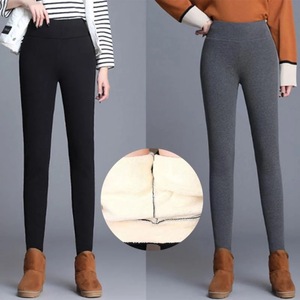 Vente en gros de vêtements d'extérieur d'hiver pour femmes de grande taille portant un pantalon en coton cachemire d'<span class=keywords><strong>agneau</strong></span> avec une taille serrée et une taille haute - Product Image 4