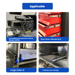 Công Nghiệp Màu Đen Phong Cách Mềm Đóng Ngăn Kéo Slide 3 Gấp Trượt Đường Sắt Cho Tủ & Màu Đen Phong Cách Đẩy Mở Đệm Cho Nhà Bếp Phòng Tập Thể Dục - Product Image 4