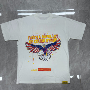 T-shirt graphique personnalisé « Sirop contre la toux » pour homme, style streetwear décontracté, 100 % coton, haute qualité - Product Image 4