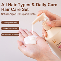 Champú de Aceite de Argán para el Cuidado del Cabello Graso, Champú Hidratante Profundo Sin Sulfatos, Reparación del Cabello Dañado, Marca Privada Personalizada