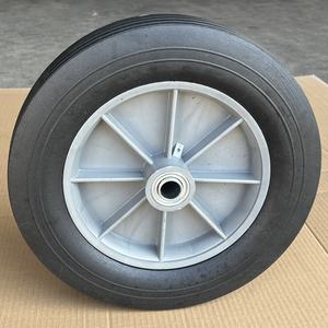 Pneu solide et roue sans plat de <span class=keywords><strong>300mm</strong></span> pour chariot à brouette Dolly Lawn Mover Go Kart Remplacement 12 pouces pneu solide en caoutchouc - Product Image 2