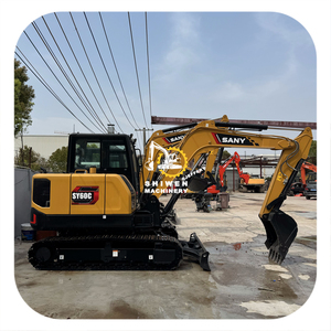 Nouvelle pelle SANY SYC60 de 6 tonnes fabriquée en Chine Mini pelle prête à expédier SY60 SY75 SY95 Pompe à moteur à noyau pour un usage domestique - Product Image 1