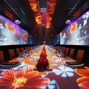360 độ Immersive ăn uống chiếu 3D Hologram nhà hàng trang trí Holographic Tường Bảng hệ thống chiếu - Product Image 1