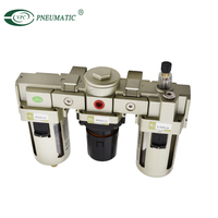 VPC AC3010-02 Unité Pneumatique Combinée FRL en Aluminium Moulé Sous Pression 1/4 Pouce – Filtre, Lubrificateur, Régulateur