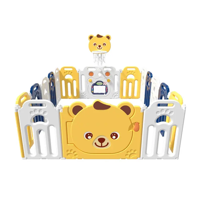 Enfant en bas âge pliable en plastique Playard Portable intérieur jeu extérieur porte stylo jouer cour sécurité clôture enfants bébé parcs pour enfants