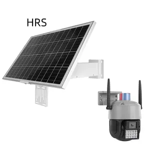 HRS Security Wireless 40W 4G 5mp Outdoor Solar Powered Smart AI Intelligent telecamera CCTV da 4.5 pollici