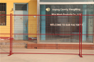 Màu đỏ bột màu tráng dây và ống với nhau hàn hàng rào tạm thời - Product Image 3