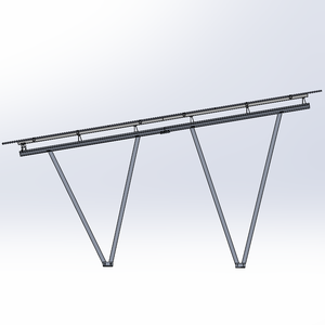 Pérgola de aparcamiento de aluminio resistente al agua con estructura solar personalizada de 15KW y 20KW para base de pradera de tierra - Product Image 3