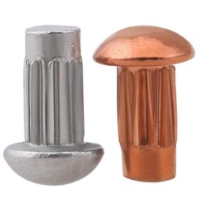 หมุดทองแดงหัวกลมพิมพ์ลายด้วยหมุดย้ำสีล้วนสำหรับเครื่องจักร GB827ป้ายชื่อ GB827 - Product Image 3