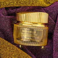 Juego de botellas de vidrio de lujo para cosméticos, frasco de crema de vidrio vacío y bomba de pulverización, conjunto de cuidado de la piel, loción de crema facial