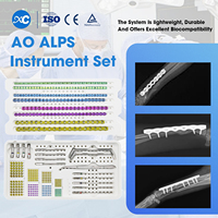 AO ALPES Chirurgie orthopédique vétérinaire Traumatologie Instruments médicaux SET Instruments vétérinaires Mini plaques de verrouillage complètes