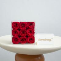 Lovebay Valentinstag Muttertag Geschenke Einzelne Ewige Rosen Großhandel Konservierte Rosen in Acryl Echte Unsterbliche Blumen Acryl