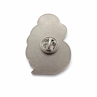 Broche personnalisée moderne en alliage de zinc émaillé souple, motif démon gothique sombre, noir et rouge, pour décoration de vêtements, broche de revers en métal OEM
