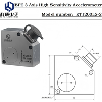 Accéléromètre triaxial piézoélectrique IEPE, capteur d'accélération des vibrations, transducteur piézoélectrique ICP, surveillance sismique 2000mV/g
