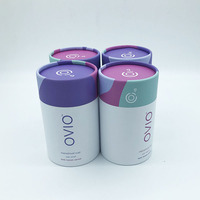 Tubes d'emballage à personnaliser pour produits d'hygiène menstruelle, emballages ronds pour tasses menstruelles