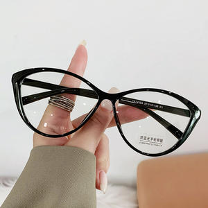 <span class=keywords><strong>Gafas</strong></span> azules de ojo de gato con personalidad, montura de <span class=keywords><strong>gafas</strong></span> de foto de celebridad retro divertida para mujer, se puede combinar con miopía - Product Image 5