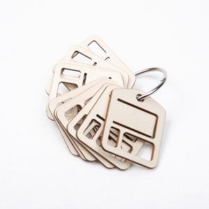 Wholesale Muti-shape Rustic Wooden Thread Bobbin Labels Laser Cut Sewing Thread Color Tag Essential Tool for Quilting Embroidery - Product Image 2