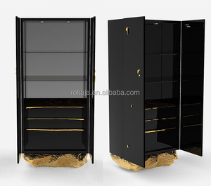 Mueble para Vino de Cobre de Alta Gama, Personalizado, para Sala de Estar de Villa de Lujo, Almacenamiento para el Hogar, Hotel, Aparador Decorativo, Rkj-rx25194, Cobre - Product Image 2