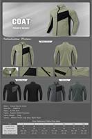 Veste softshell imperméable et coupe-vent à col roulé, color block, écoresponsable, grande taille, extensible, avec poches zippées, imprimé automne, style urbain