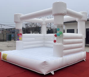 <span class=keywords><strong>Château</strong></span> gonflable blanc <span class=keywords><strong>de</strong></span> qualité commerciale avec tube à ballons, lit <span class=keywords><strong>de</strong></span> saut pour enfants, décoration <span class=keywords><strong>de</strong></span> fête <span class=keywords><strong>de</strong></span> mariage - Product Image 2