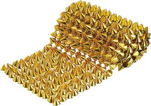 Uxcell Rivets à cône à coudre, clous à dos plat en plastique, rivets à cône, ruban de garniture punk pour la décoration DIY de vêtements, sacs et chaussures - Product Image 1