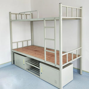 Letti a castello in acciaio dal Design moderno fogli alti bassi da campo armadietto operaio tavolo da studio sedia <span class=keywords><strong>salvaspazio</strong></span> singolo ospedale hotel camera da letto - Product Image 3