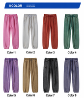 Sweatpants en coton épais de haute qualité avec logo personnalisé, style batik vintage, coupe ample, pour le sport et les loisirs