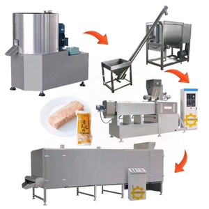 <span class=keywords><strong>Soya</strong></span> proteini parçaları <span class=keywords><strong>Soya</strong></span> Mince hidrolize sebze proteini gıda ekstruder işleme makinesi üretim hattı - Product Image 5
