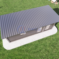 Préfabriqué minuscule Maison Prfabrique Chine 26ft * 10ft avec panneaux sandwich avec toit en pente Maison modulaire conteneur pour bureau