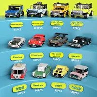 Fangcheng 8279/8282 Voiture à recul tendance, mini jouet de construction pour enfants, échelle 1:50, plastique ABS, modèle de jouet de 40 pièces pour 14 ans et plus