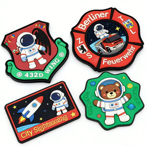 Custom Workshop Free Mockup 2D Molded Custom Soft Rubber Polyvinyl Chloride <b>Sew</b> <b>On</b> Durable Fabric Tag pvc <b>patch</b> - Product Image 1